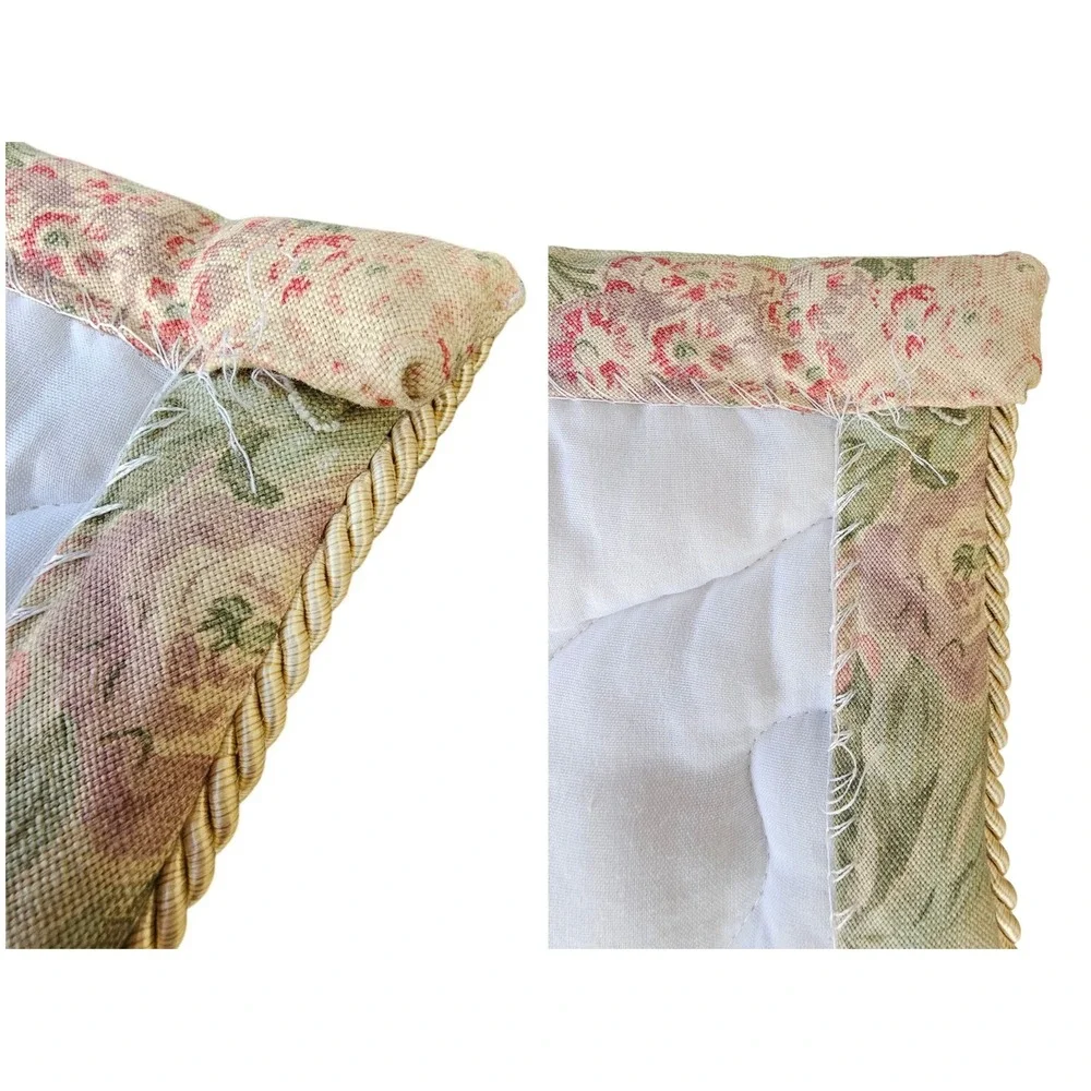 Calico Corners Floral Quilted Bedspread Full Queen Comforter Cottagecore Country